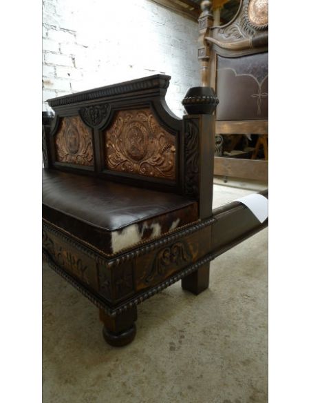 BEDS - Queen, King & California King Sizes Texas Ranger bed. High style western furniture. The best in cowboy decor.