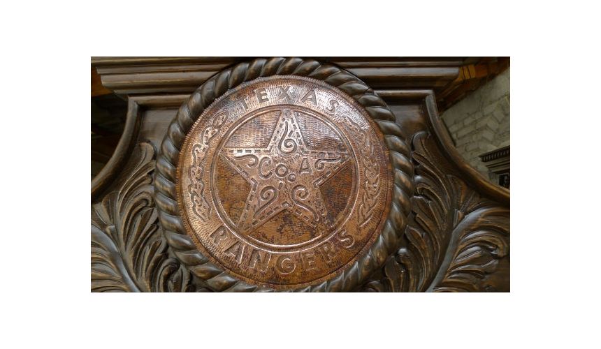 BEDS - Queen, King & California King Sizes Texas Ranger bed. High style western furniture. The best in cowboy decor.
