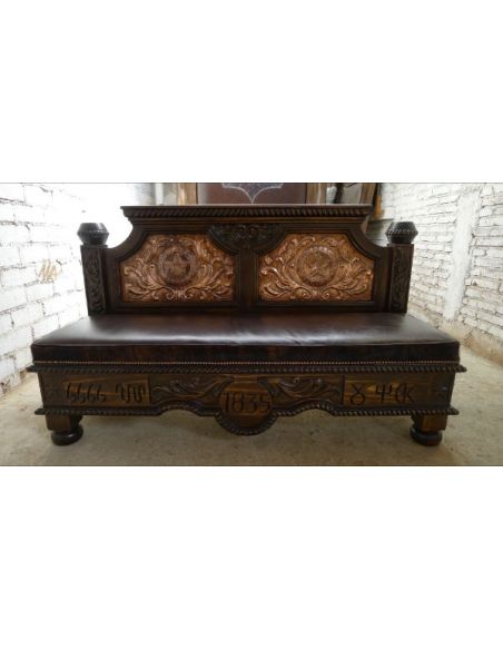 BEDS - Queen, King & California King Sizes Texas Ranger bed. High style western furniture. The best in cowboy decor.