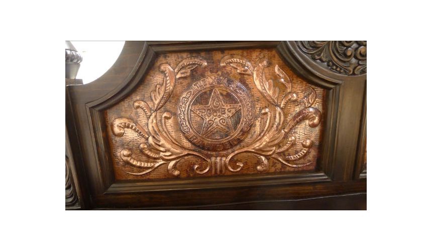 BEDS - Queen, King & California King Sizes Texas Ranger bed. High style western furniture. The best in cowboy decor.