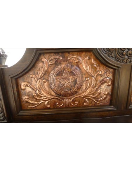 BEDS - Queen, King & California King Sizes Texas Ranger bed. High style western furniture. The best in cowboy decor.