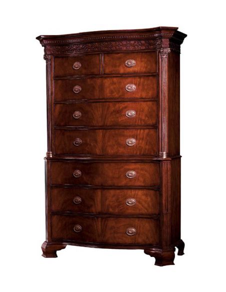 Carlisle Mahogany Chest-on-Chest antique reproduction-furniture