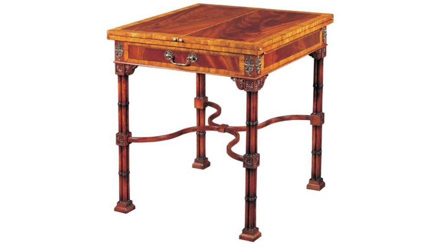 Game Card Tables & Game Chairs Mahogany Accent/Game Table