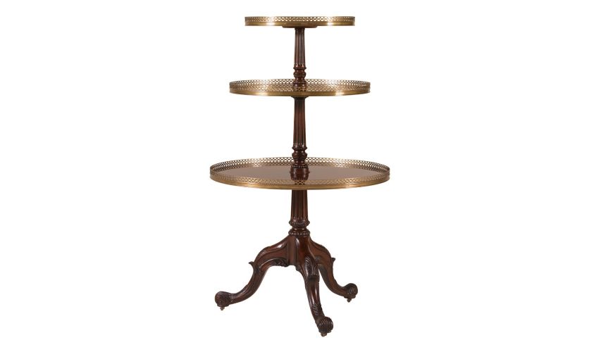 Breakfronts & China Cabinets High end dining room furniture Round side table