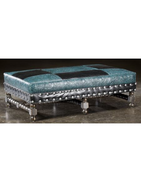 SOFA, COUCH & LOVESEAT High style furniture tooled leather sofa. Luxury fine home furnishings and high quality furniture for ...