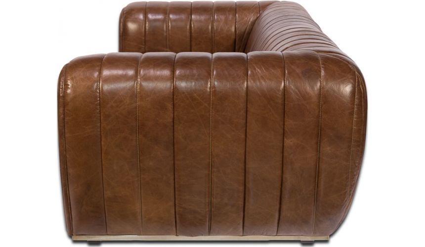SOFA, COUCH & LOVESEAT Luxurious Leather Sofa
