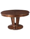 Dining Tables Jupe table transitional style with Paldao veneer top.