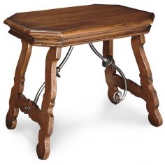 Square & Rectangular Side Tables Trestle Side Table with Plank Top