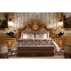BEDS - Queen, King & California King Sizes Classic tufted and crowned headboard. From furniture masterpiece's