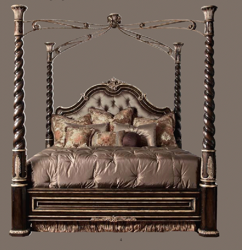 Tufted Headboard Four Post Bed High Style, What Style Is A Tufted Headboard