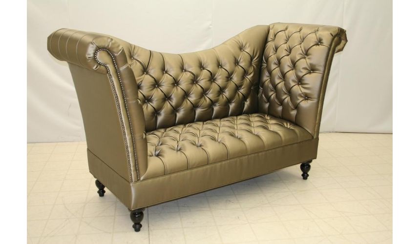 SOFA, COUCH & LOVESEAT Tufted High Back Sofa