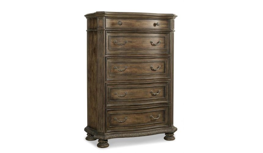 Tufted sleigh bed. Luxury furniture.