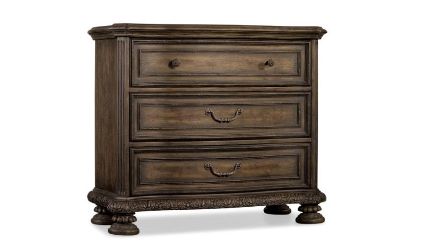 Tufted sleigh bed. Luxury furniture.