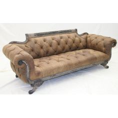SOFA, COUCH & LOVESEAT Tufted Sofa, all sides