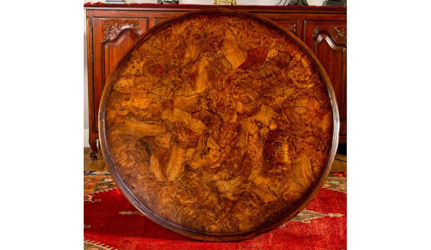 Unique High End Round Dining Table Old, Old World Round Dining Table