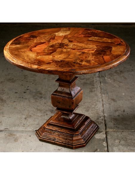 Dining Tables Unique high end round dining table. Old world craftsmanship.