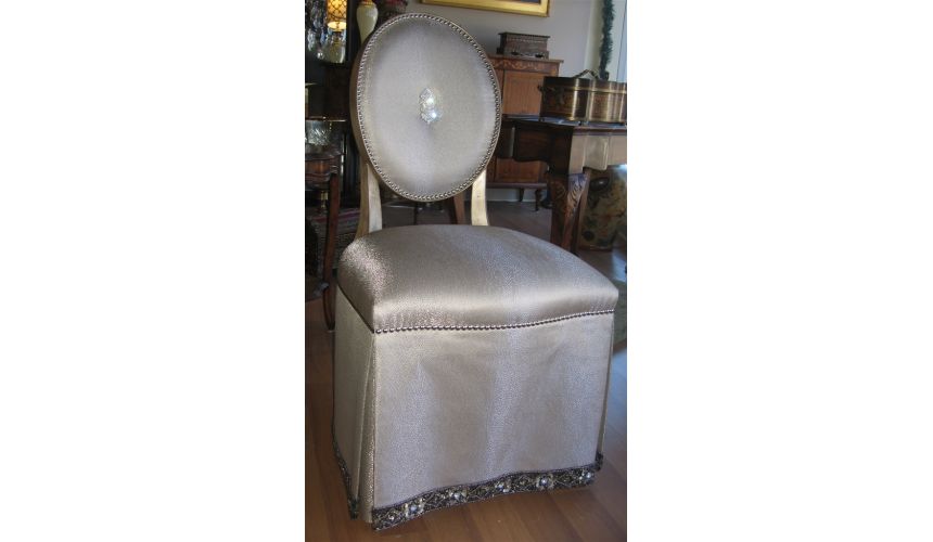 High Style Vanity Chair Pearl Shell Outback