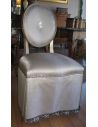 Luxury Leather & Upholstered Furniture High style vanity chair. Pearl shell outback.