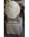Luxury Leather & Upholstered Furniture High style vanity chair. Pearl shell outback.