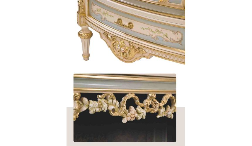 Breakfronts & China Cabinets Venetian style display . Best of European made furniture.