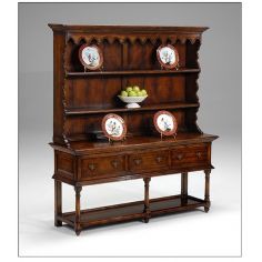 Display Cabinets and Armories Walnut Dresser with three drawers