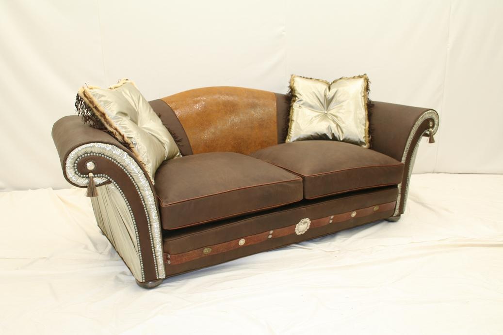 Western Furniture Cool Custom Leather Sofas, Western Style Leather Living Room Sets