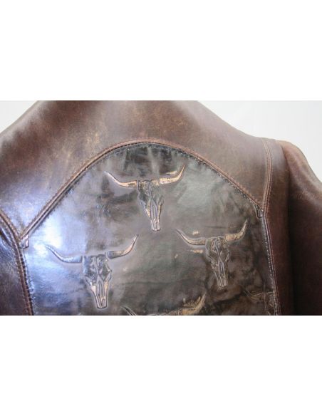 Luxury Leather & Upholstered Furniture Wild West Chair, fine home furnishings