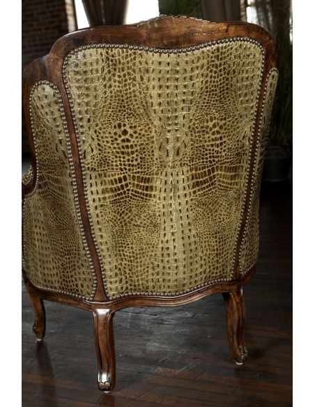 Luxury Leather & Upholstered Furniture 594 sofa, chair, leather, gator