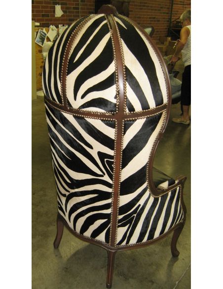 Luxury Leather & Upholstered Furniture Zebra Hair Hide Secrets Chair, Luxury Furniture