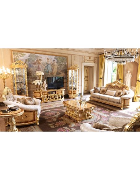 Modern Furniture Empire Style TV Family Room Cabinet