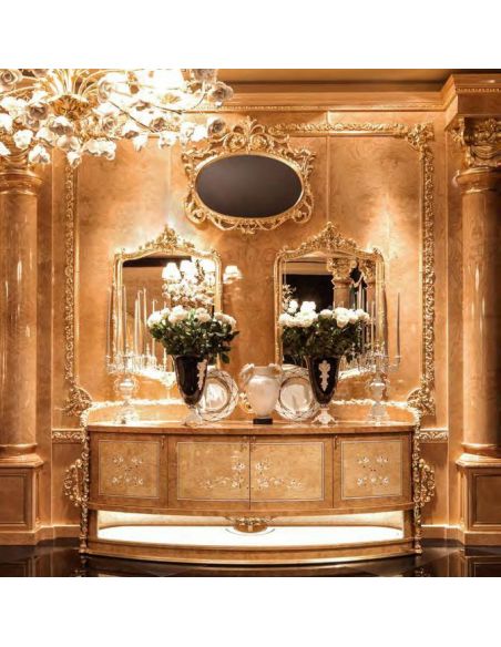 Furniture Masterpieces Luxury TV stand with Mother of pearl inlay