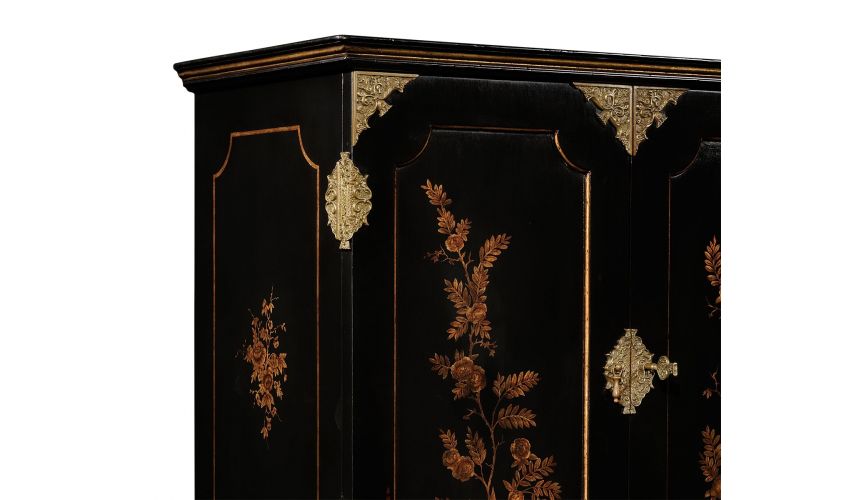 Chest Of Drawers Black Painted Cabinet On Stand