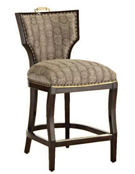 Home Bar Furniture Transitional sleek bar counter stool