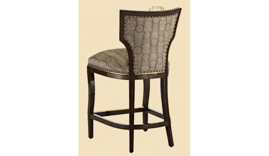 Home Bar Furniture Transitional sleek bar counter stool