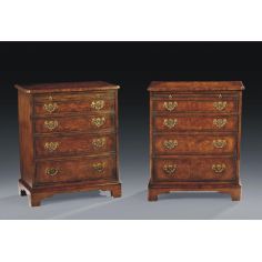 Square & Rectangular Side Tables Luxury Furniture Bowfront Walnut Chest