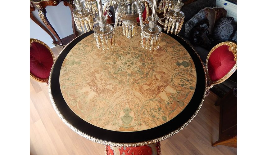 Dining Tables High end dining table. King Louis Collection Boulle marquetry work.