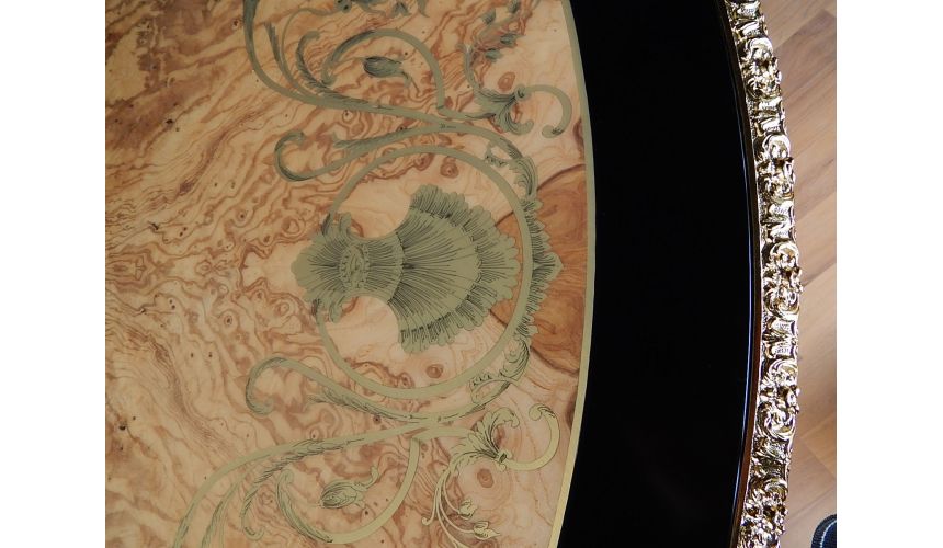 Dining Tables High end dining table. King Louis Collection Boulle marquetry work.