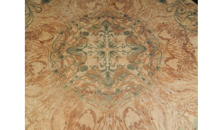 Dining Tables High end dining table. King Louis Collection Boulle marquetry work.