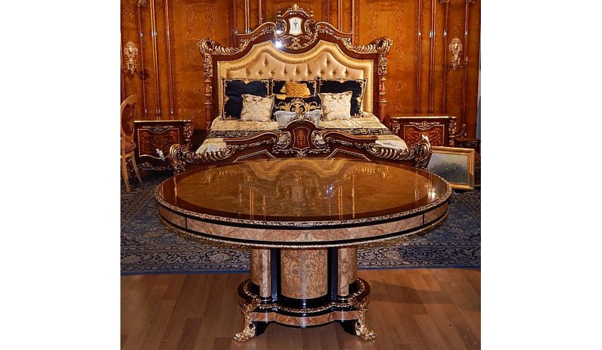 Dining Tables High end dining table. King Louis Collection Boulle marquetry work.