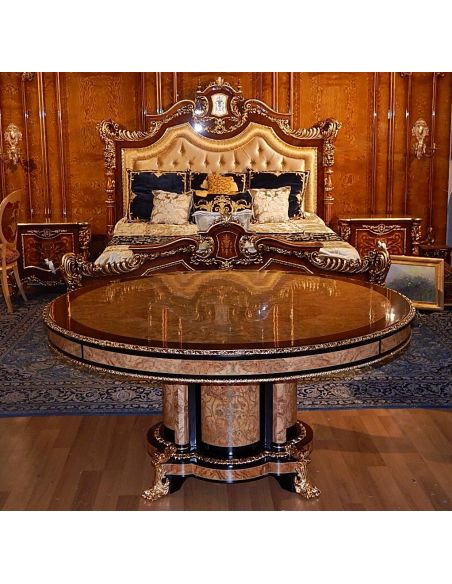 Dining Tables High end dining table. King Louis Collection Boulle marquetry work.