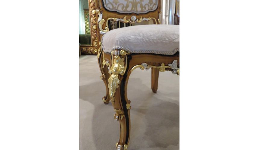 Furniture Masterpieces King Louis Collection. Boulle marquetry work on dining table top