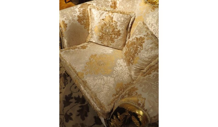 Luxury Leather & Upholstered Furniture 1 Empire style high end sofa. In stock.