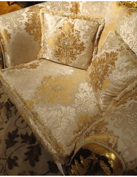 Luxury Leather & Upholstered Furniture 1 Empire style high end sofa. In stock.