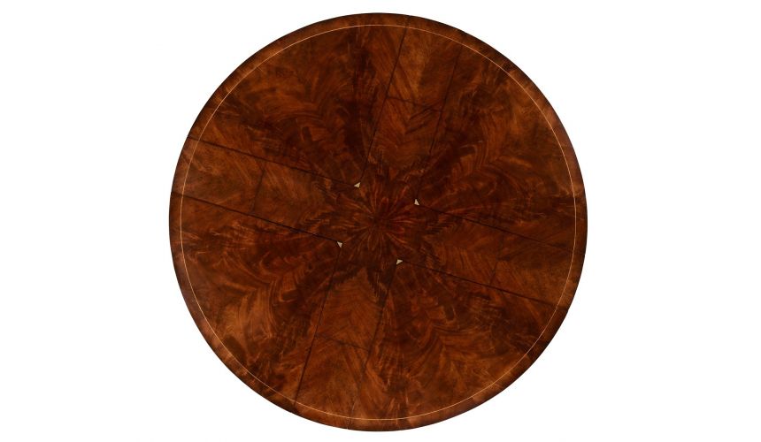 Dining Tables Mahogany Circular Dining Table Set-45