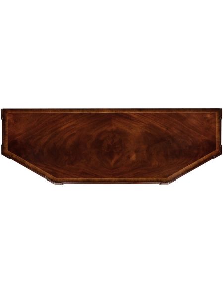 Breakfronts & China Cabinets Crotch Mahogany Wood Side Cabinet