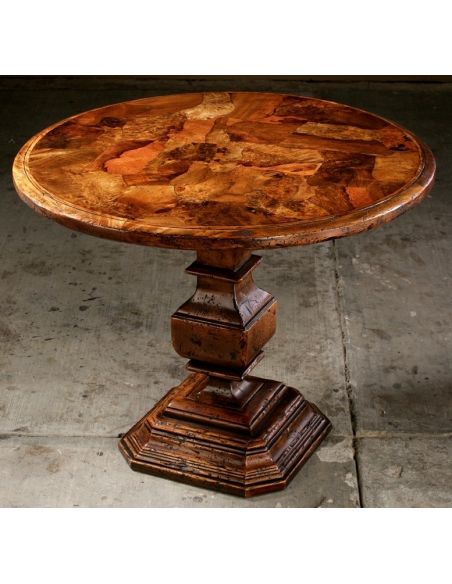 Dining Tables Rustic style solid wood burl dining table