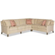 SECTIONALS - Leather & High End Upholstered Furniture Elegant \\"L\\" shaped 2 piece sectional sofa