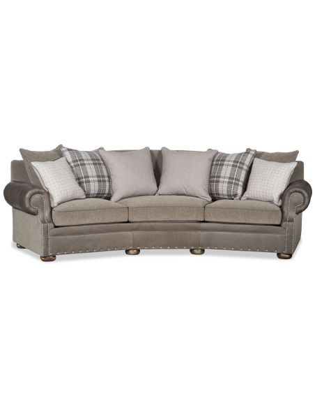 Comfy conversation sofa with trendy grey tones