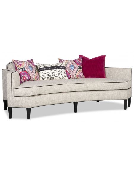Go wild with this sexy low back modern style sofa