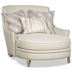 CHAIRS, Leather, Upholstered, Accent Modern style settee chair